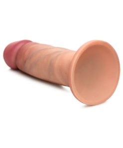 Curve Toys Jock Dual Density 6 In. Silicone Dildo With Suction Cup Light