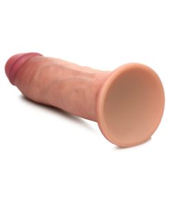 Curve Toys Jock Dual Density 7 In. Silicone Dildo With Suction Cup Light