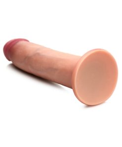 Curve Toys Jock Dual Density 8 In. Silicone Dildo With Suction Cup Light