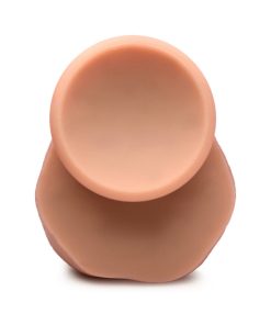 Curve Toys Jock Dual Density 8 In. Silicone Dildo With Balls & Suction Cup Light