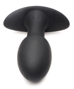 Curve Toys Rooster Rumbler Vibrating Silicone Anal Plug Medium Black