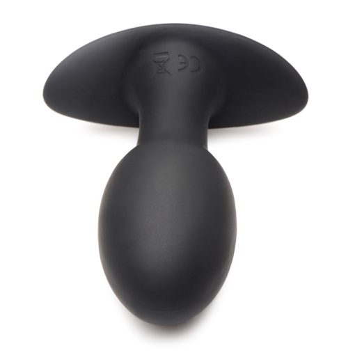 Curve Toys Rooster Rumbler Vibrating Silicone Anal Plug Medium Black - Image 4