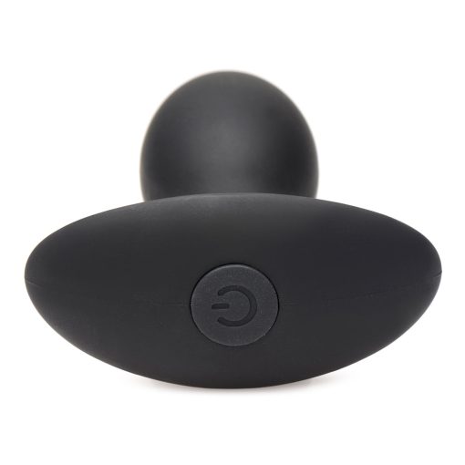 Curve Toys Rooster Rumbler Vibrating Silicone Anal Plug Medium Black - Image 5