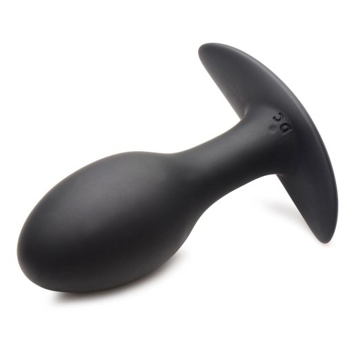 Curve Toys Rooster Rumbler Vibrating Silicone Anal Plug Large Black - Image 3