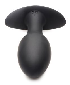 Curve Toys Rooster Rumbler Vibrating Silicone Anal Plug Large Black