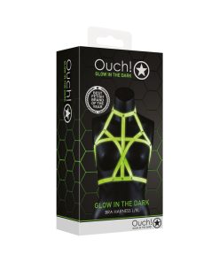 Ouch! Glow In The Dark Bra Harness Neon Green L/Xl