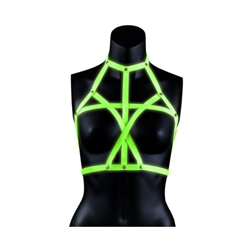 Ouch! Glow In The Dark Bra Harness Neon Green L/Xl - Image 2