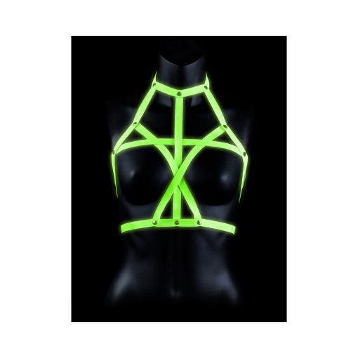 Ouch! Glow In The Dark Bra Harness Neon Green L/Xl - Image 3