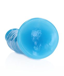 Realrock Glow In The Dark Slim 7 In. Dildo Neon Blue