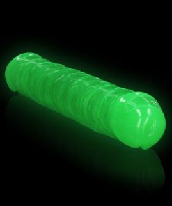 Realrock Glow In The Dark Double Dong 12 In. Dual-Ended Dildo Neon Green