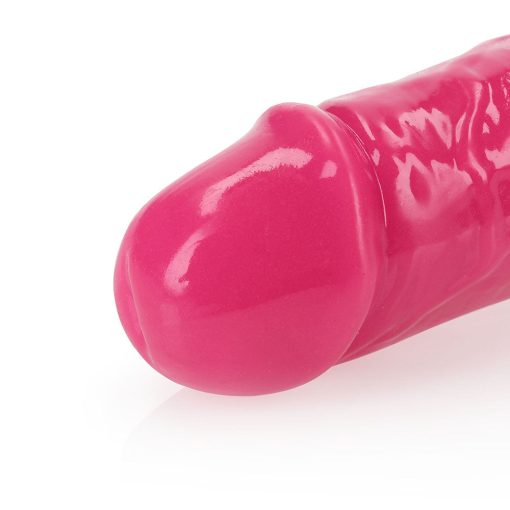 Realrock Glow In The Dark Double Dong 12 In. Dual-Ended Dildo Neon Pink - Image 3