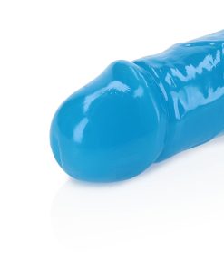 Realrock Glow In The Dark Double Dong 15 In. Dual-Ended Dildo Neon Blue