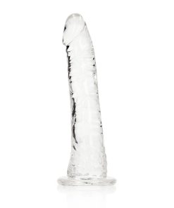 Realrock Crystal Clear Slim 6 In. Dildo Clear