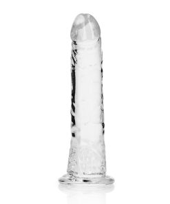 Realrock Crystal Clear Slim 6 In. Dildo Clear