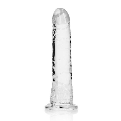 Realrock Crystal Clear Slim 6 In. Dildo Clear - Image 2