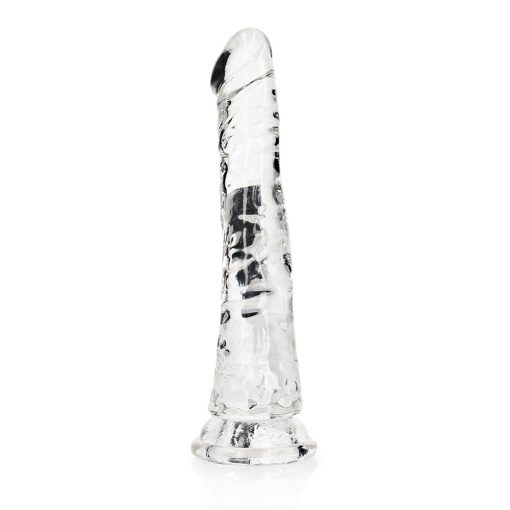 Realrock Crystal Clear Slim 6 In. Dildo Clear - Image 3