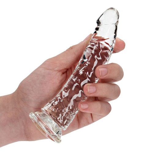 Realrock Crystal Clear Slim 6 In. Dildo Clear - Image 5