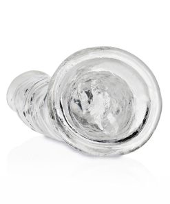 Realrock Crystal Clear Slim 7 In. Dildo Clear