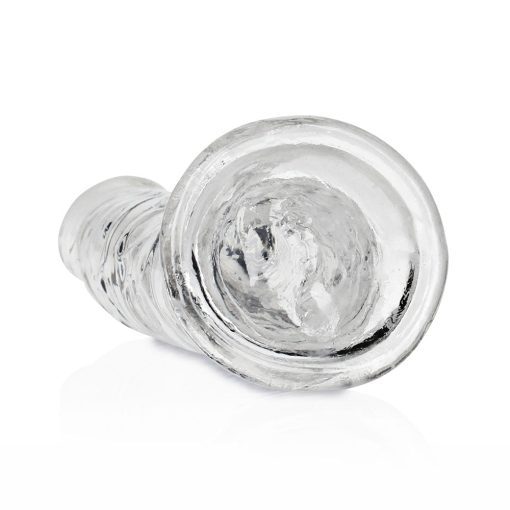 Realrock Crystal Clear Slim 7 In. Dildo Clear - Image 4