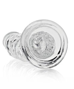 Realrock Crystal Clear Slim 8 In. Dildo Clear