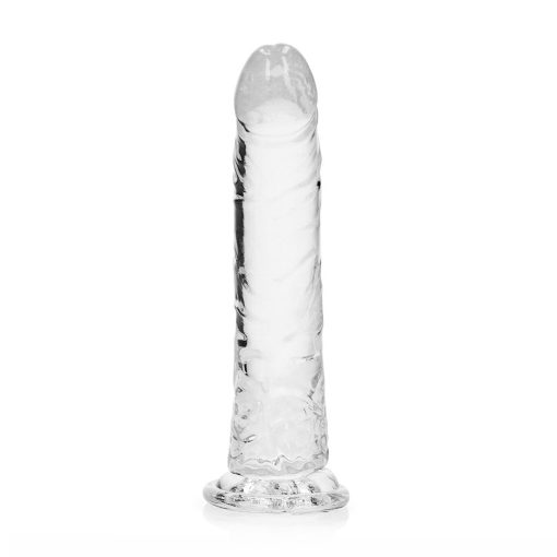 Realrock Crystal Clear Slim 9 In. Dildo Clear - Image 2