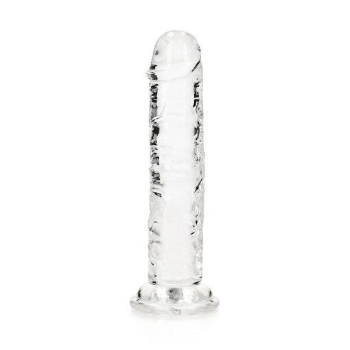 Realrock Crystal Clear Straight 6 In. Dildo Without Balls Clear - Image 2