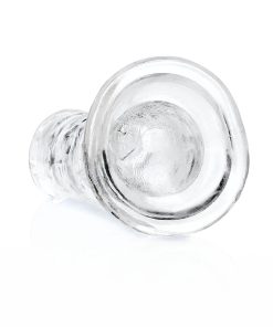 Realrock Crystal Clear Straight 6 In. Dildo Without Balls Clear