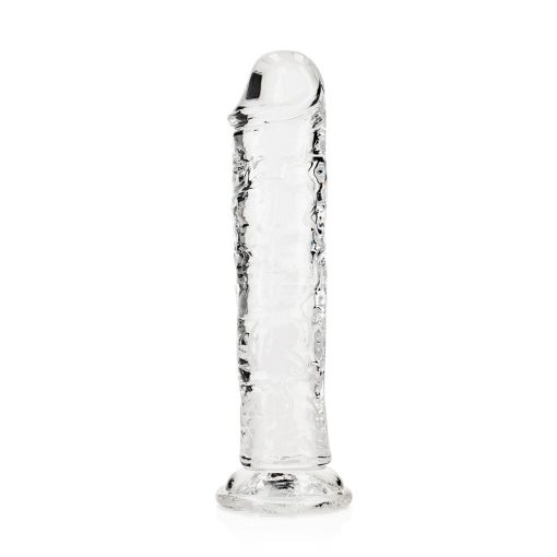 Realrock Crystal Clear Straight 7 In. Dildo Without Balls Clear - Image 2