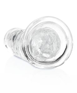 Realrock Crystal Clear Straight 7 In. Dildo Without Balls Clear