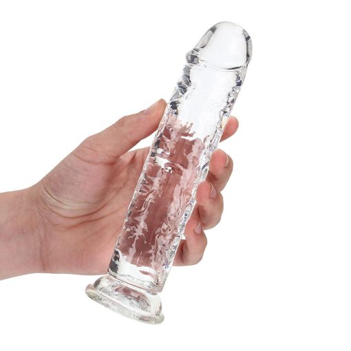 Realrock Crystal Clear Straight 7 In. Dildo Without Balls Clear - Image 5