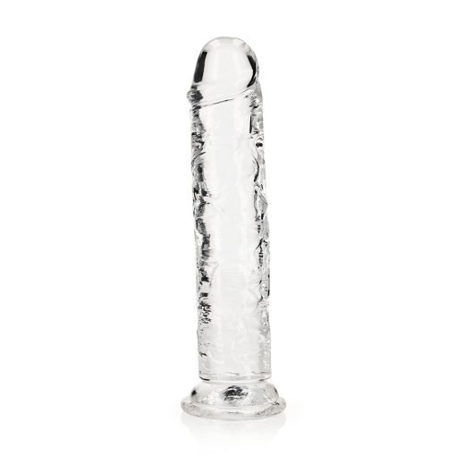 Realrock Crystal Clear Straight 9 In. Dildo Without Balls Clear - Image 2
