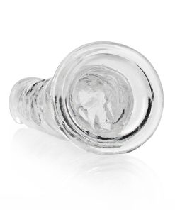 Realrock Crystal Clear Straight 9 In. Dildo Without Balls Clear