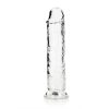 Realrock Crystal Clear Straight 10 In. Dildo Without Balls Clear