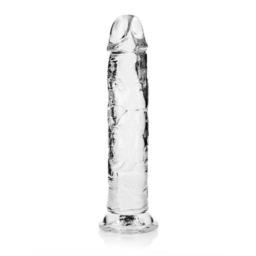 Realrock Crystal Clear Straight 10 In. Dildo Without Balls Clear - Image 3