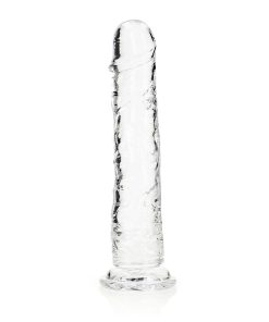 Realrock Crystal Clear Straight 11 In. Dildo Without Balls Clear
