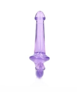 Realrock Crystal Clear 6 In. Strapless Strap-On Dildo Purple