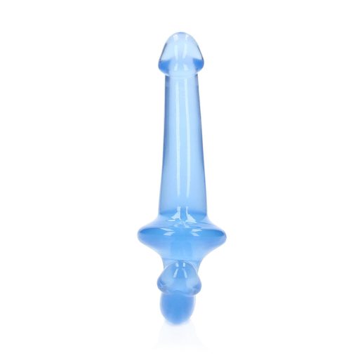 Realrock Crystal Clear 6 In. Strapless Strap-On Dildo Blue - Image 3