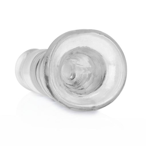 Realrock Crystal Clear Curvy 5.5 In. Dildo/Plug Clear - Image 2