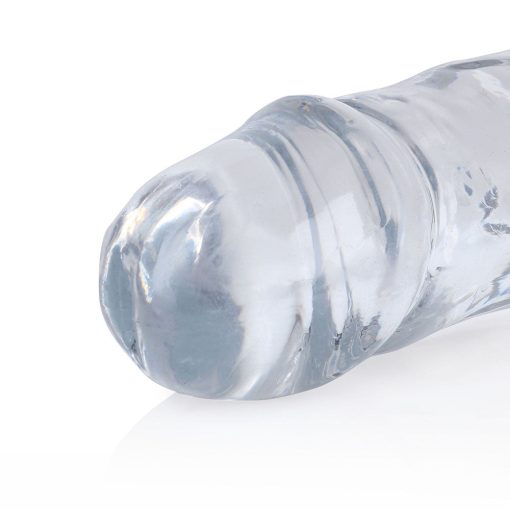 Realrock Crystal Clear Double Dong 13 In. Dual-Ended Dildo Clear - Image 3