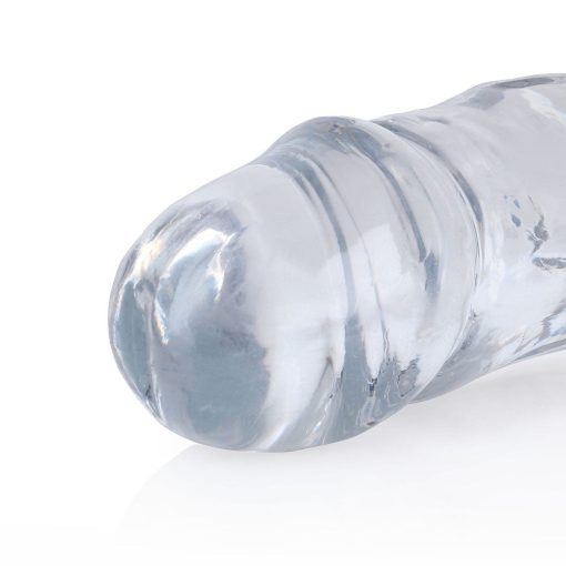 Realrock Crystal Clear Double Dong 18 In. Dual-Ended Dildo Clear - Image 3