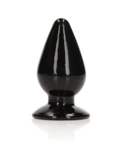 Realrock Crystal Clear 3.5 In. Anal Plug Black