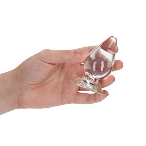 Realrock Crystal Clear 3.5 In. Anal Plug Clear - Image 3