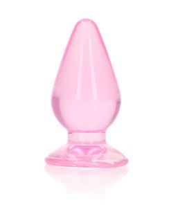 Realrock Crystal Clear 3.5 In. Anal Plug Pink