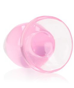 Realrock Crystal Clear 3.5 In. Anal Plug Pink
