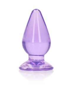 Realrock Crystal Clear 3.5 In. Anal Plug Purple