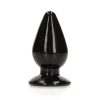 Realrock Crystal Clear 4.5 In. Anal Plug Black