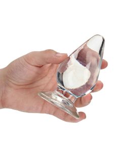 Realrock Crystal Clear 4.5 In. Anal Plug Clear