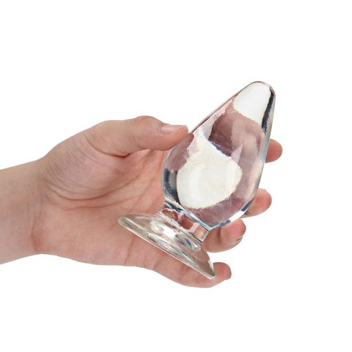 Realrock Crystal Clear 4.5 In. Anal Plug Clear - Image 3