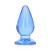 Realrock Crystal Clear 4.5 In. Anal Plug Blue
