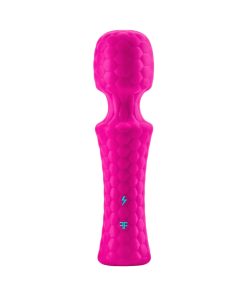 Femmefunn Ultra Wand Mini Rechargeable Flexible Textured Silicone Vibrator Pink